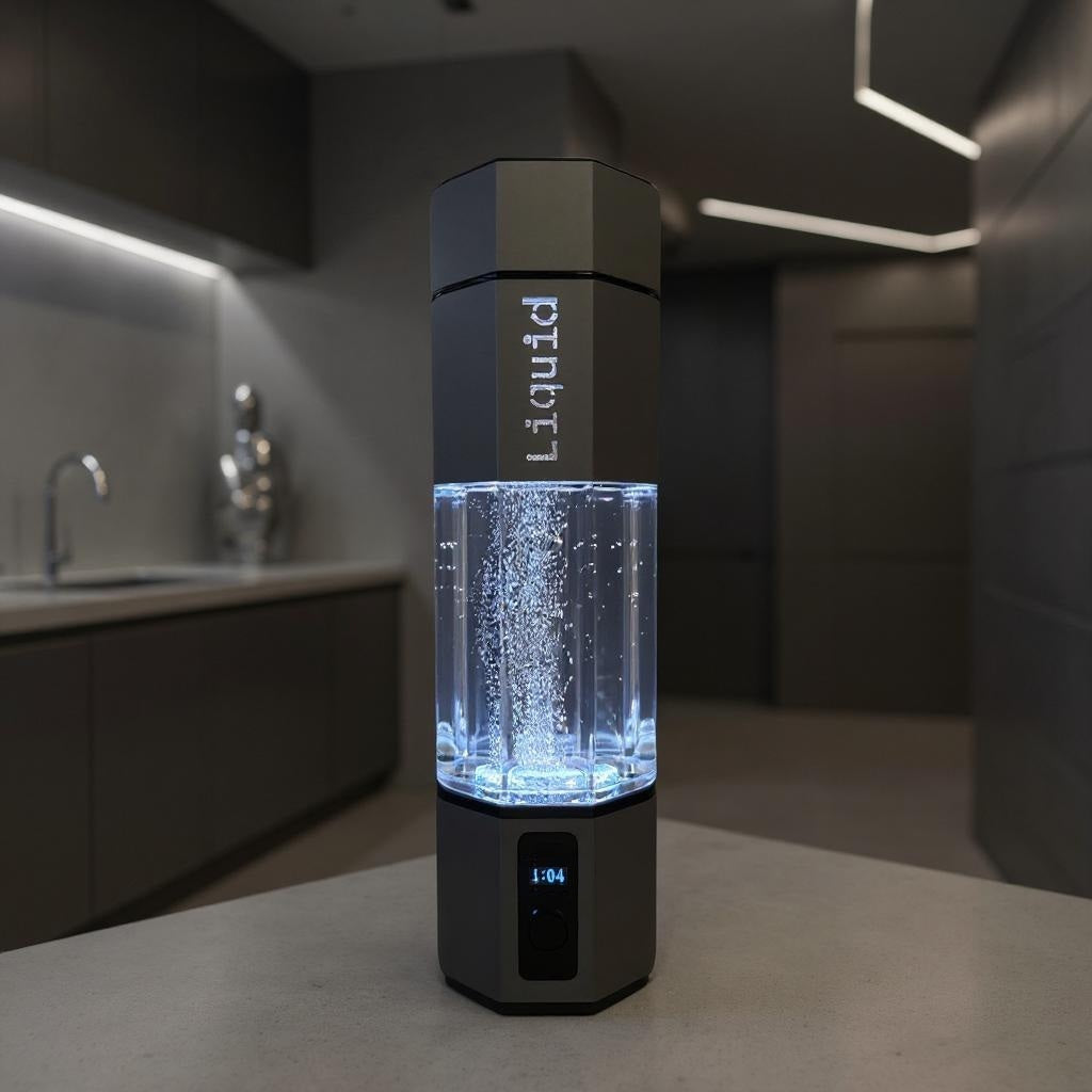 Original Liquid Hydrogen Water Bottle – 10oz Portable SPE/PEM Generator | 8,000 PPM | USB-C Fast Charging | BPA-Free