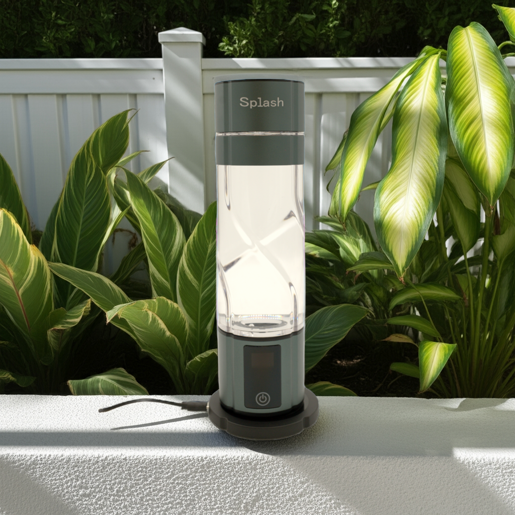 Splash Hydrogen Water Bottle - Premium Portable Hydrogen Generator | Advanced SPE/PEM Technology | BPA-Free