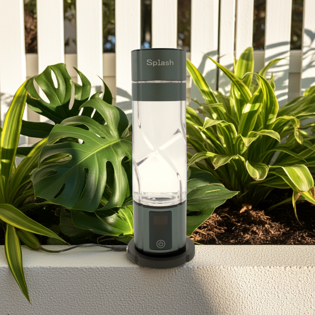 Splash Hydrogen Water Bottle - Premium Portable Hydrogen Generator | Advanced SPE/PEM Technology | BPA-Free