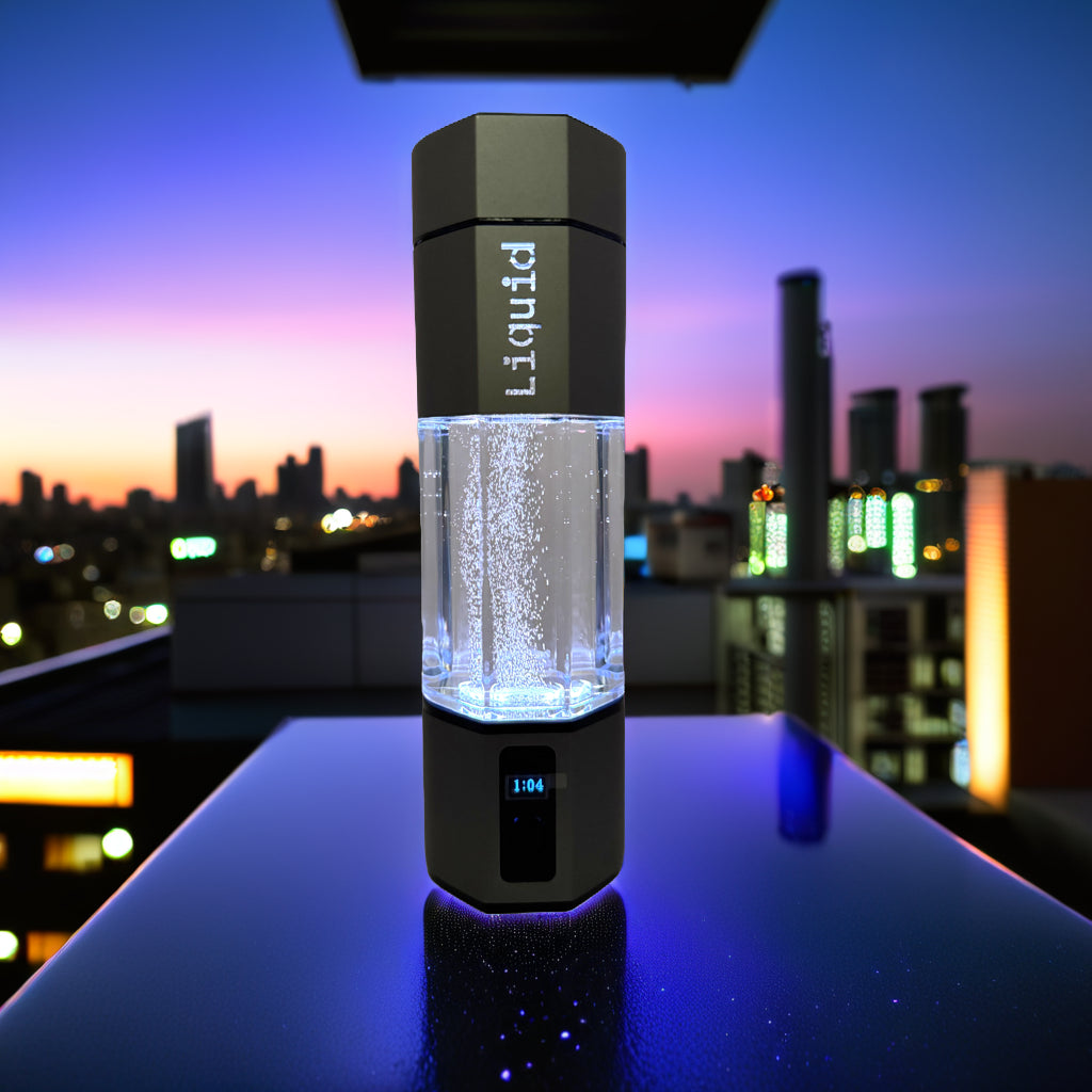 Original Liquid Hydrogen Water Bottle – 10oz Portable SPE/PEM Generator | 8,000 PPM | USB-C Fast Charging | BPA-Free