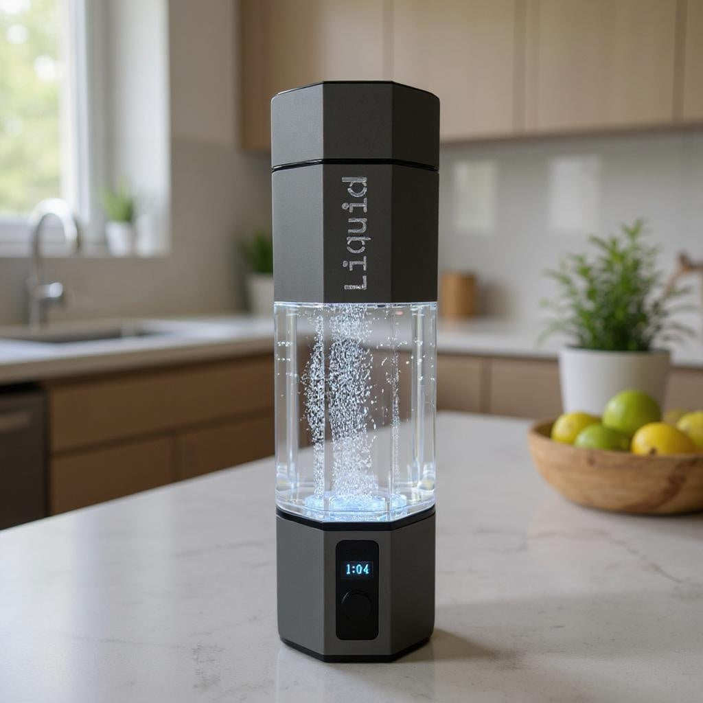 Original Liquid Hydrogen Water Bottle – 10oz Portable SPE/PEM Generator | 8,000 PPM | USB-C Fast Charging | BPA-Free